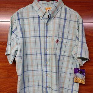 Men's Vintage Raintree Southern Size XL Duck Embroidered Pocket Dress Shirt